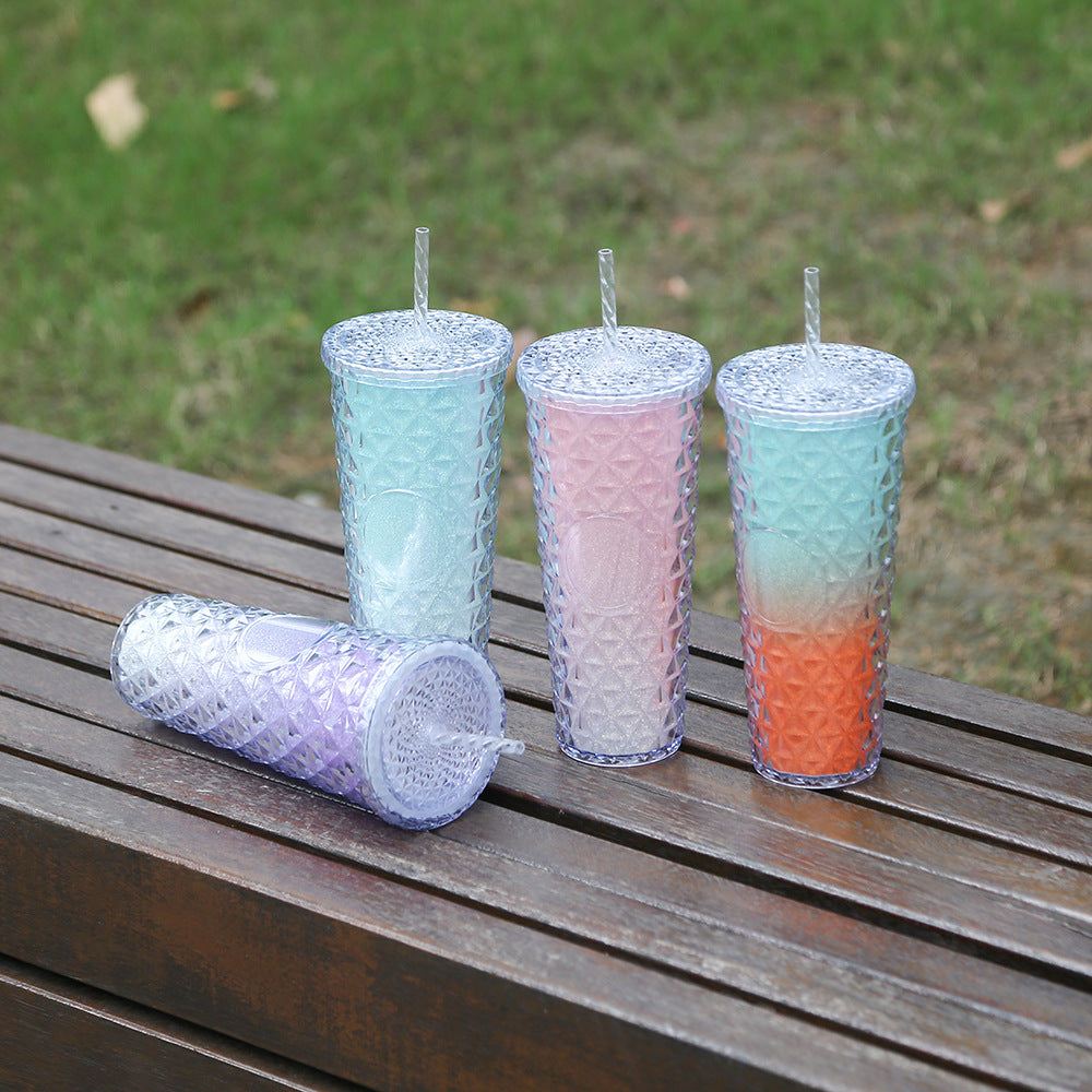 Ladies Glittering Drinking Cup with Removable Straw Kalsten