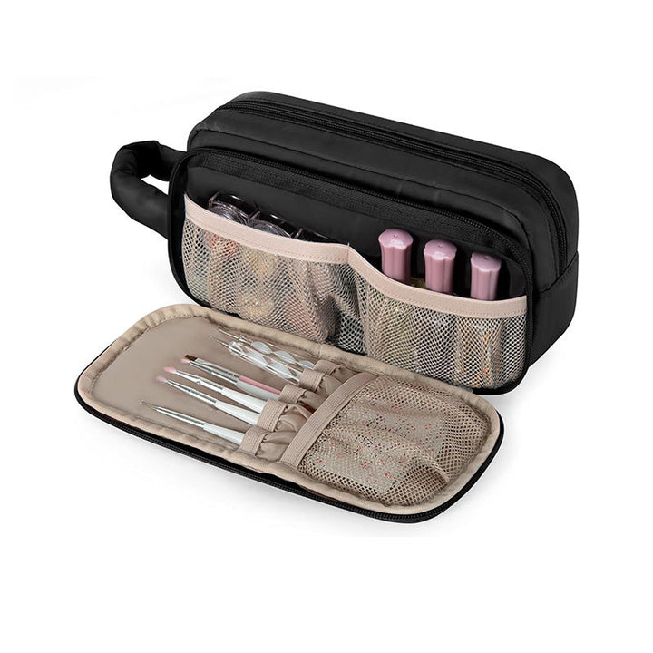 Cosmetic Organizer Bag with Transparent Design and Practical Compartments Kalsten