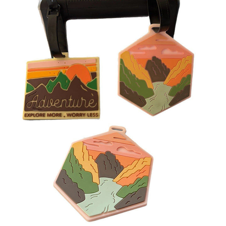 Adventure-Themed Silicone Luggage Tag Kalsten