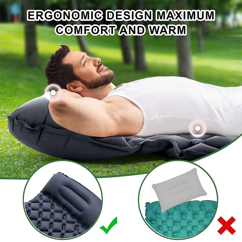 Air Mattress With Integrated Headrest And Comfortable Valve System Kalsten