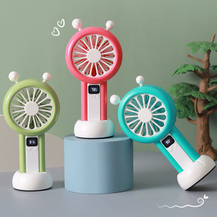 Unisex Portable USB Table Fan with Digital Speed Display Kalsten