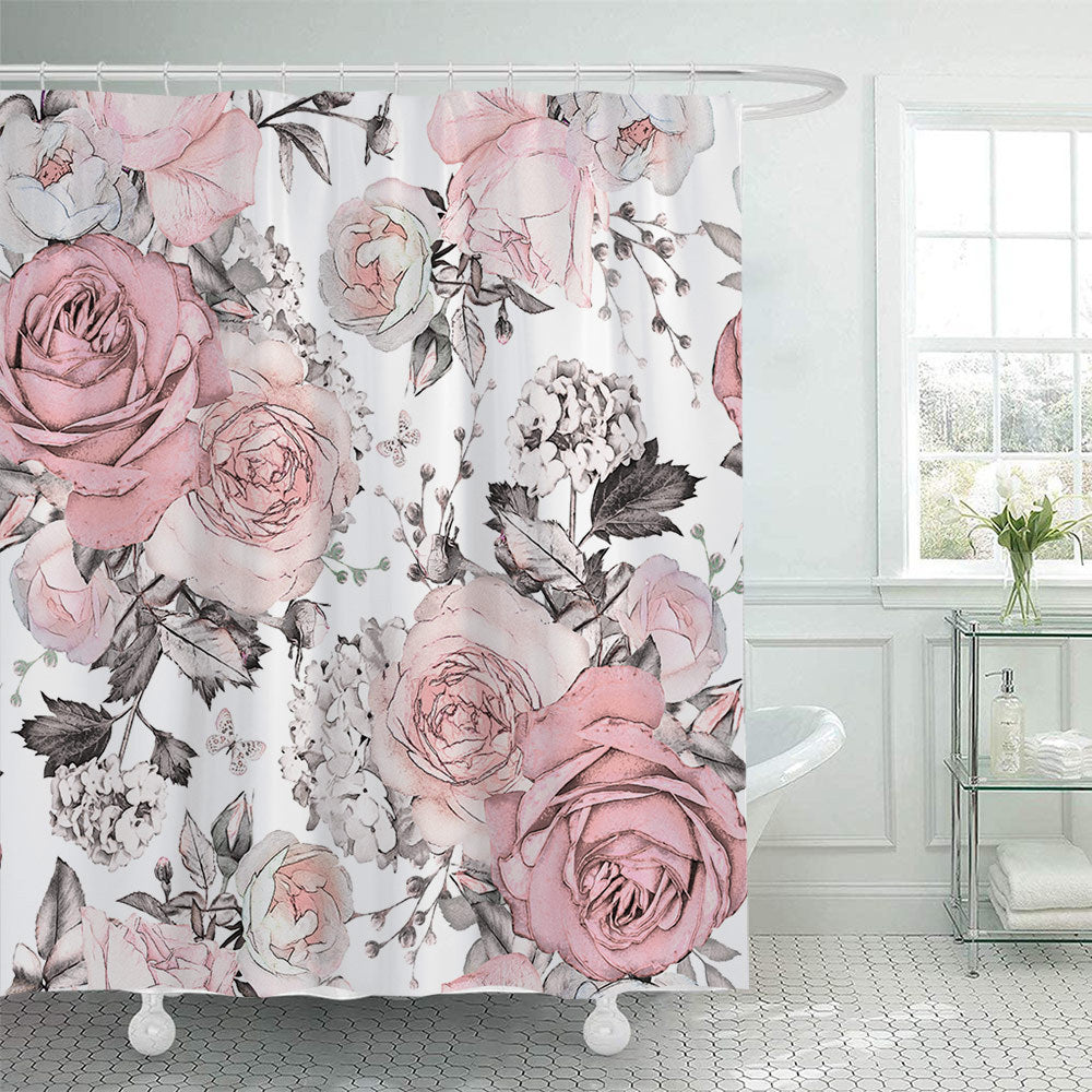 Floral Print Shower Curtain Kalsten