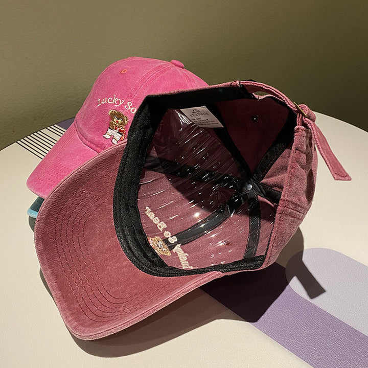 Unisex Casual Embroidered Bear Cap Kalsten