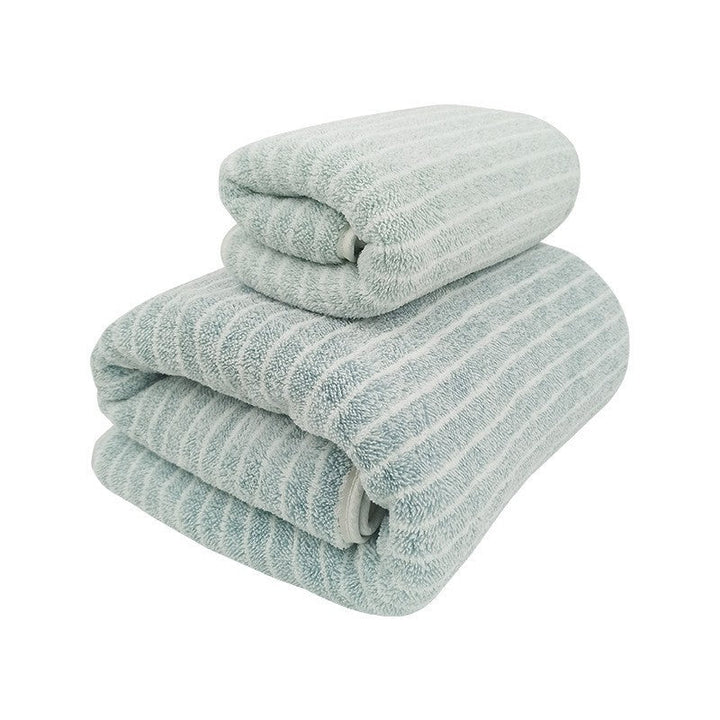 Terry Towel Set With Luxurious Striped Pattern Kalsten