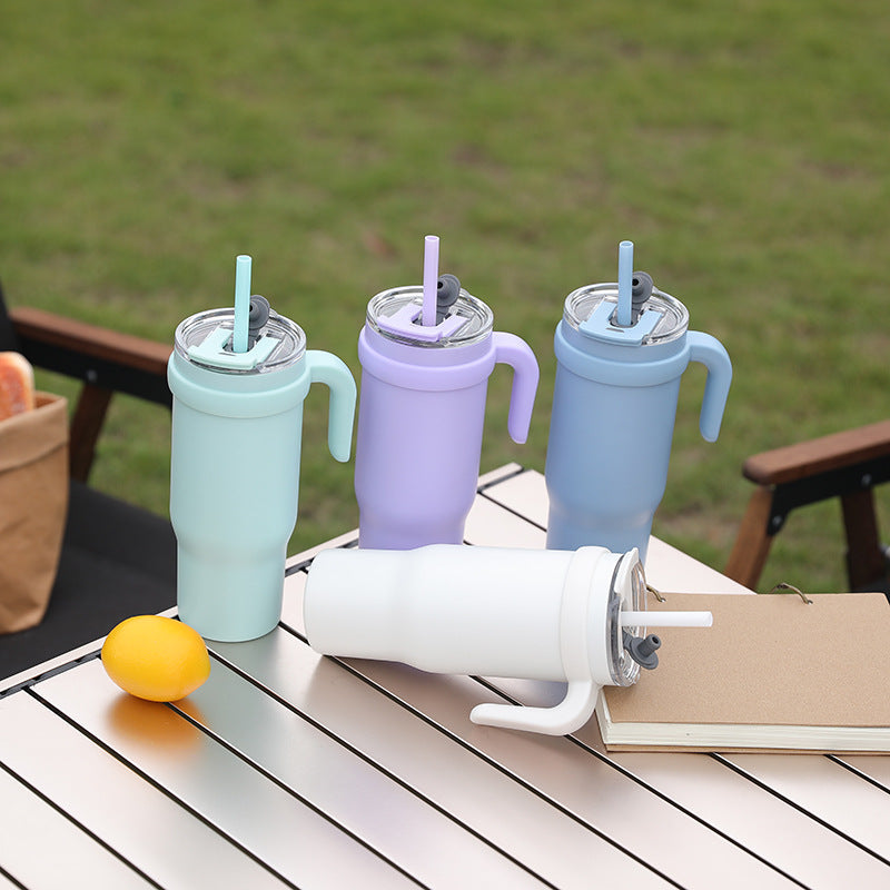 Unisex Insulated Drinking Cup with Ergonomic Handle and Twist Lid Kalsten