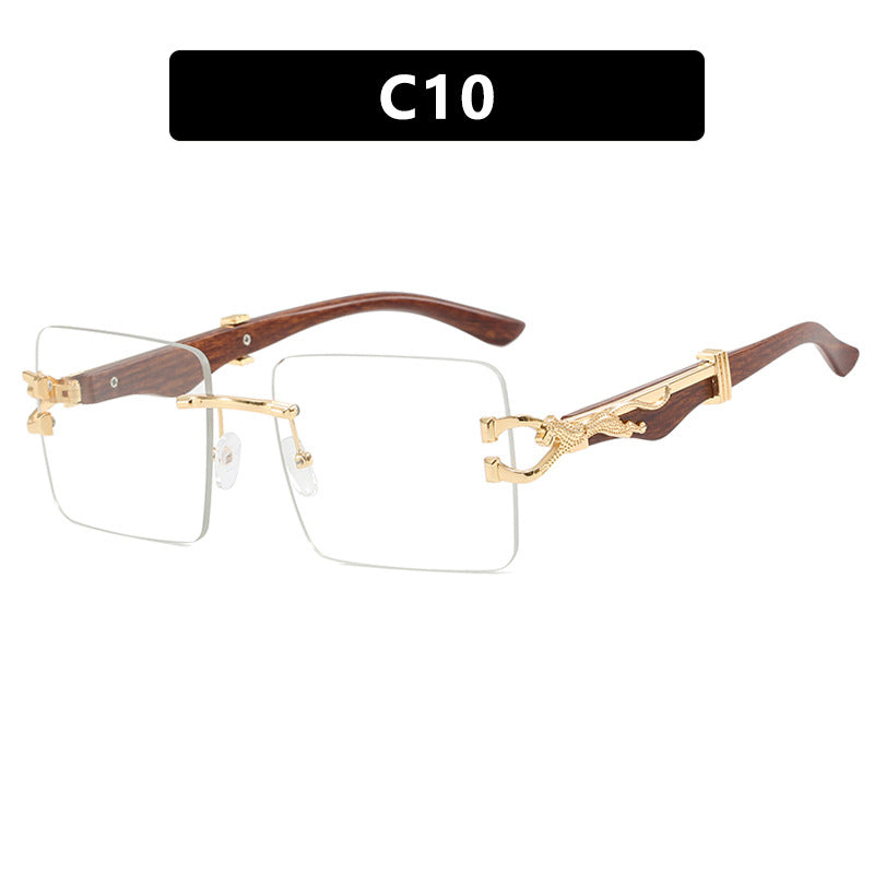 Ladies elegant square sunglasses with high-quality wooden frame Kalsten