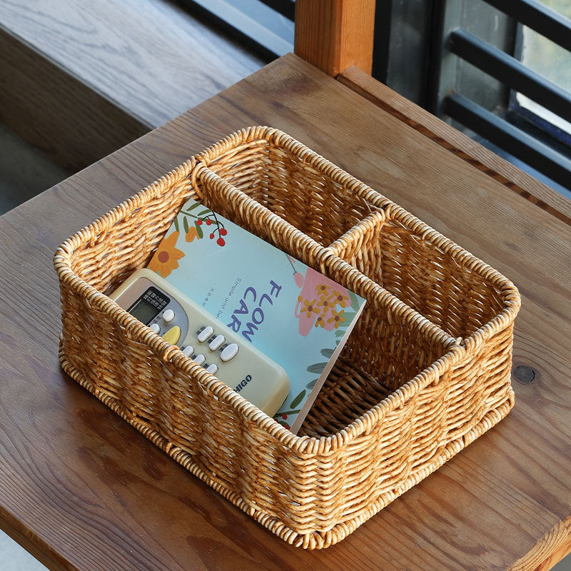 Woven Storage Organizer with Divided Compartments Kalsten