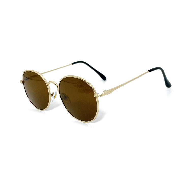 Fashion Round Sunglasses with Golden Frame Kalsten