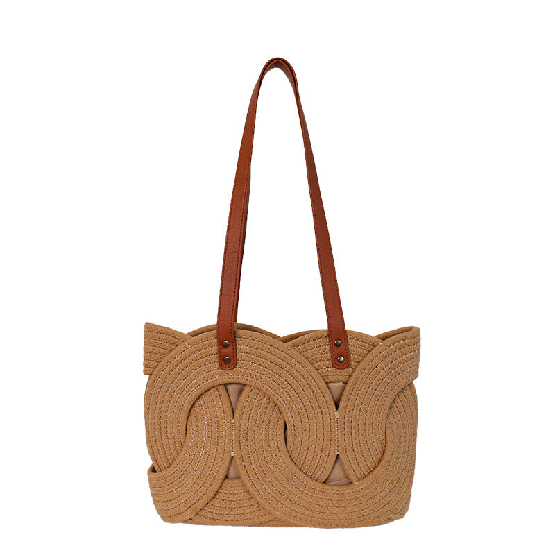 Designer shopping bag with decorative woven pattern Kalsten