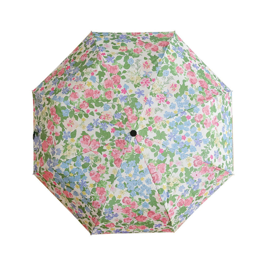 Women Folding Umbrella with Exquisite Floral Design Kalsten