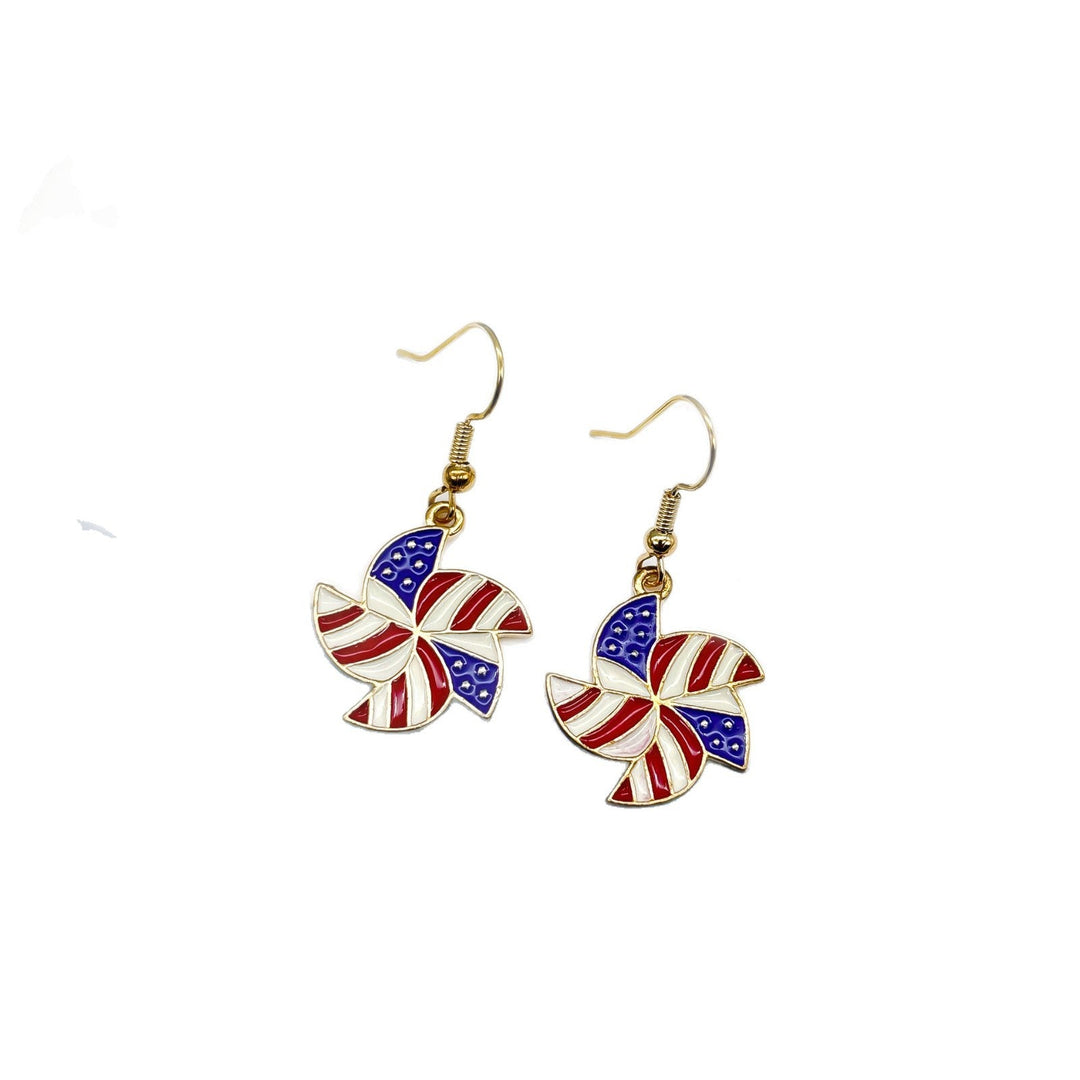 Women nan long layered tassel earrings made of mesh with stripe star pattern Kalsten