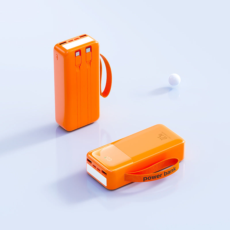 Portable power bank with integrated cable management and fast charging function Kalsten