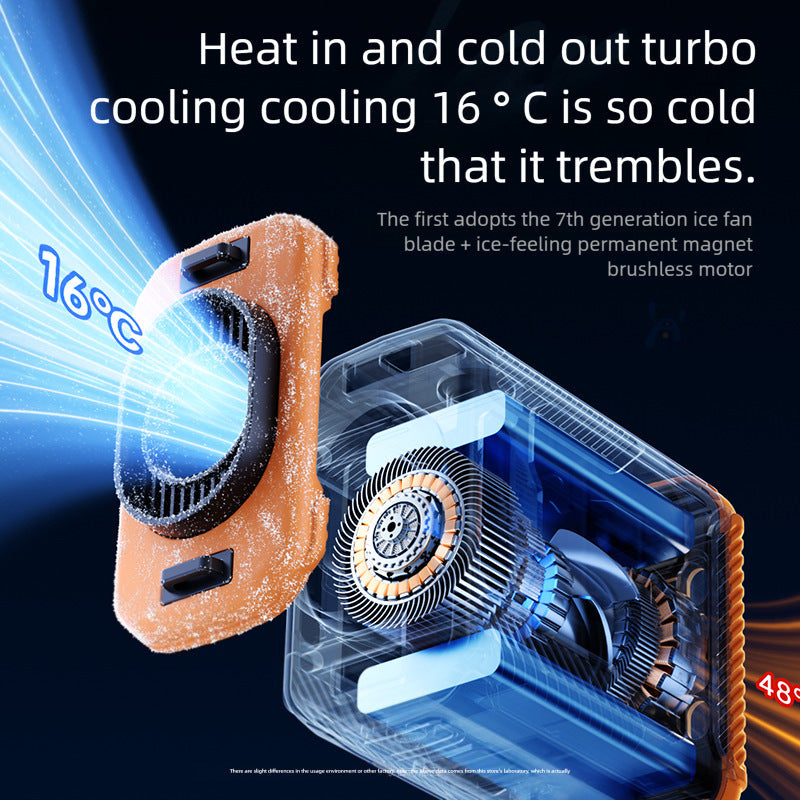 Portable cooling device with intelligent air circulation system and LED display Kalsten