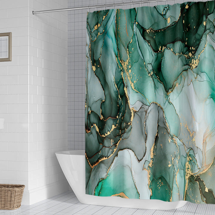 Abstract Marble Design Shower Curtain Kalsten