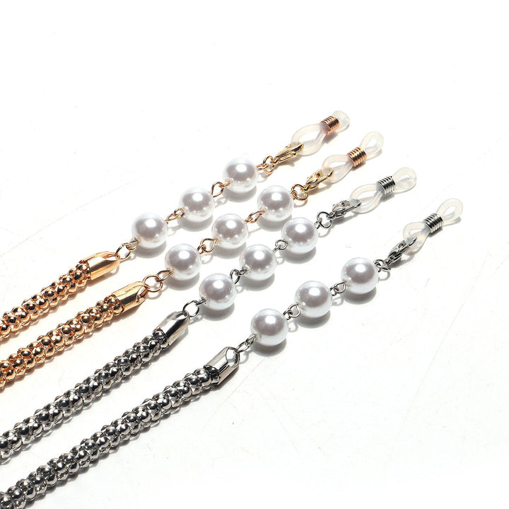 Chic Pearl-Accented Eyewear Chain Kalsten