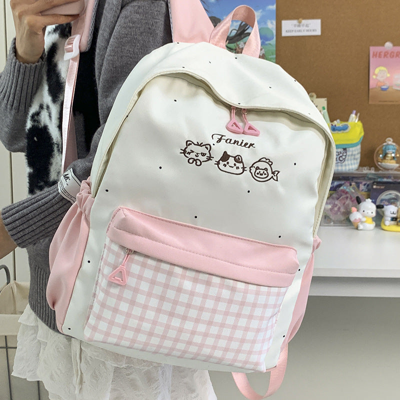 Cute Animal Embroidered Backpack Kalsten
