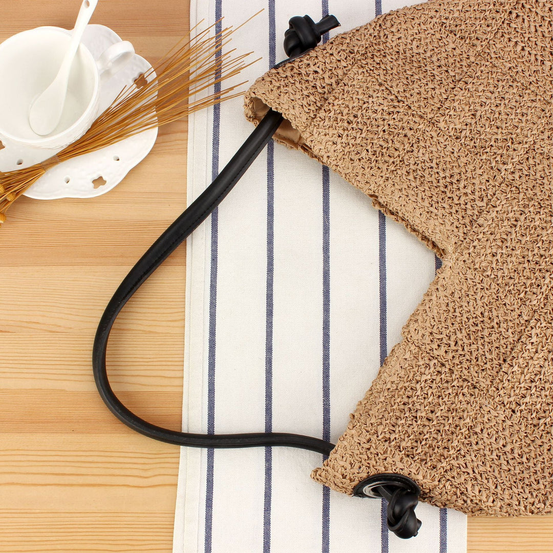 Handbag with Modern Geometric Knit Pattern Kalsten