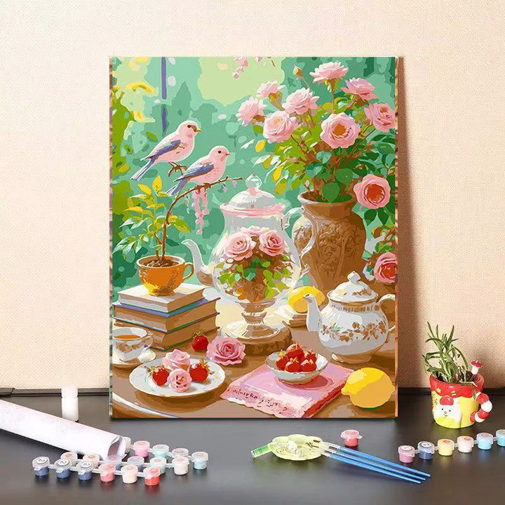 DIY Floral Still Life Paint by Numbers Kit Kalsten