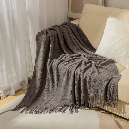 Unisex Cozy Textured Throw Blanket