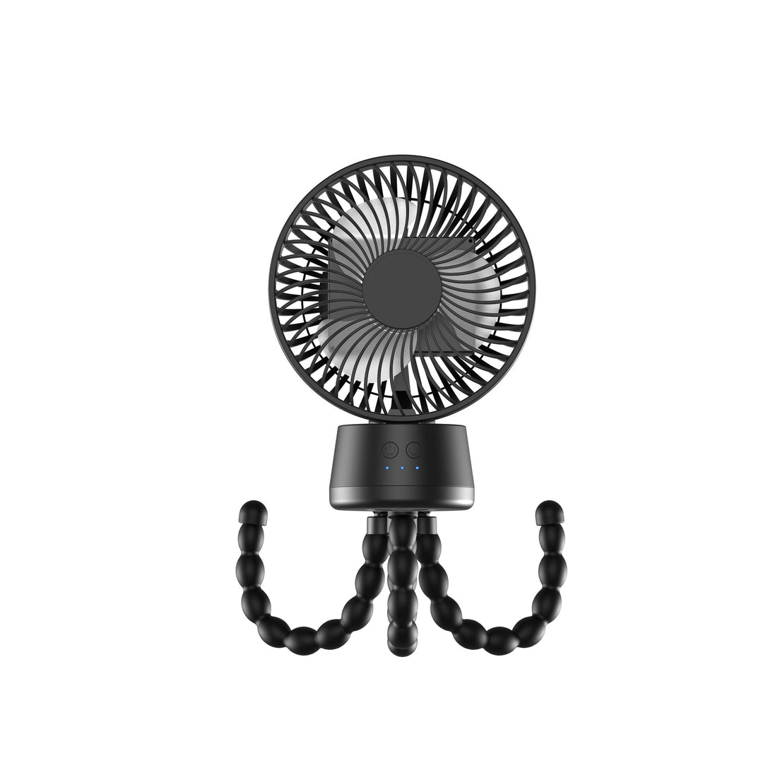 Unisex nan portable rechargeable desk fan with flexible tripod legs and quiet brushless motor Kalsten