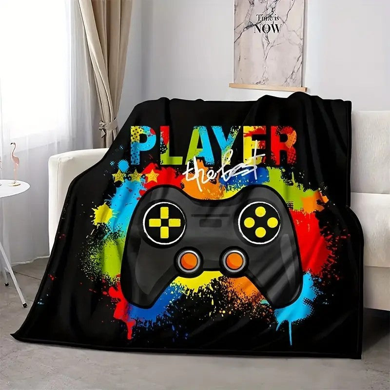 Unisex cuddly blanket with gaming motif Kalsten