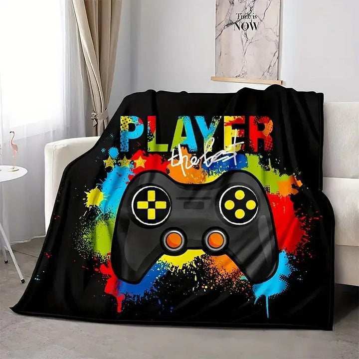 Unisex cuddly blanket with gaming motif Kalsten