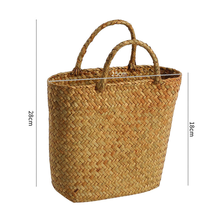 Unisex Handwoven Shopping Basket Kalsten