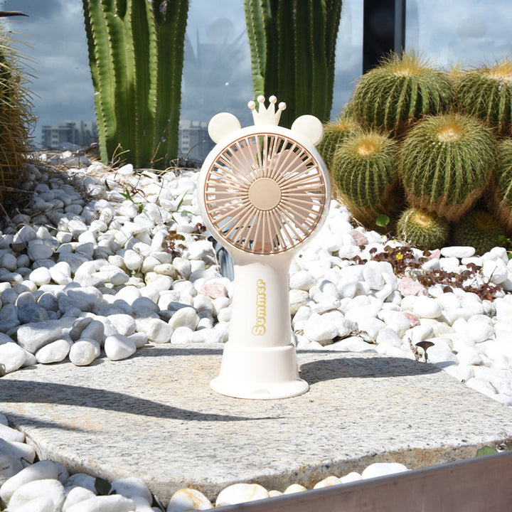 Portable Deer-Themed Handheld Cooling Fan Kalsten