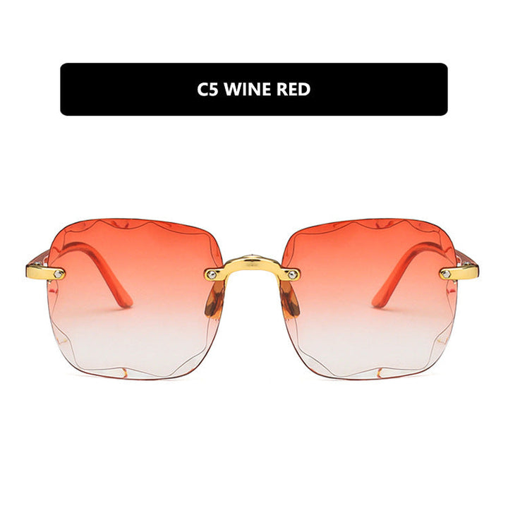 Women's trendy square sunglasses with luxurious metal frame Kalsten