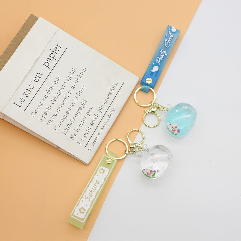 Unisex keychain with detailed water motif Kalsten