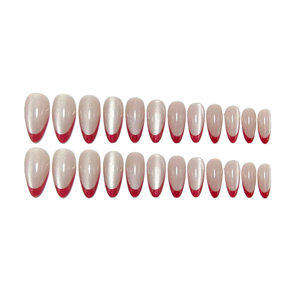 Noble Stiletto Fake Nails with Glossy Finish and Gradient Kalsten