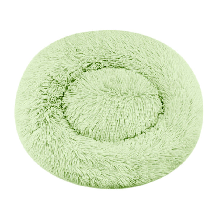 Luxurious Plush Round Dog Bed