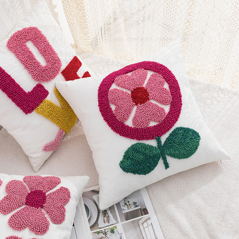 Women Decorative Pillowcase with Heart Pattern Kalsten