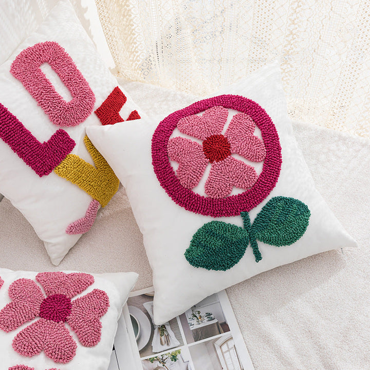 Women Decorative Pillowcase with Heart Pattern Kalsten