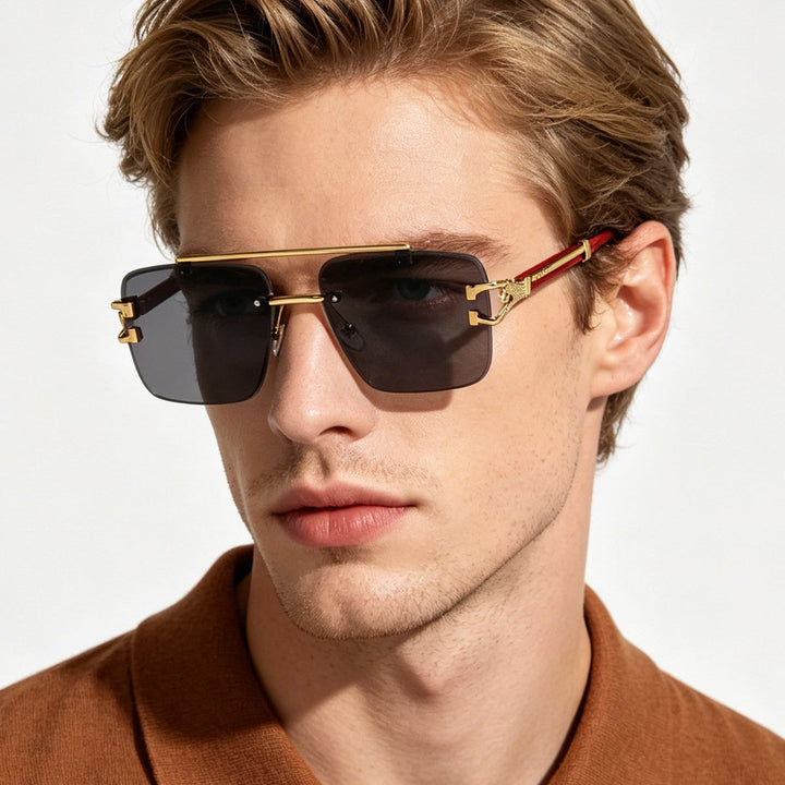 Women's stylish square sunglasses with luxurious metal frame Kalsten