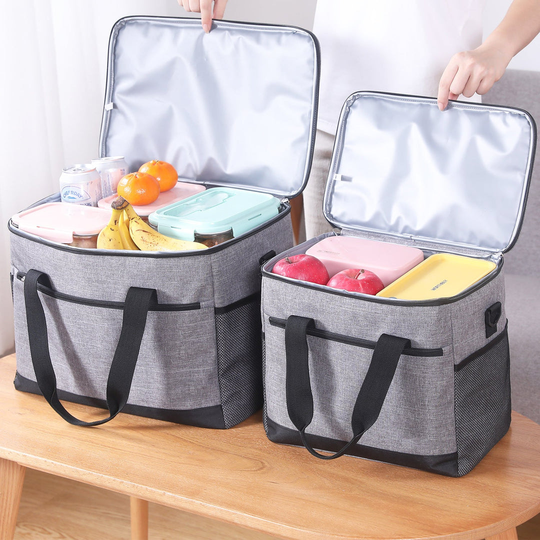 Unisex cooler bag with flexible interior and carrying handles Kalsten