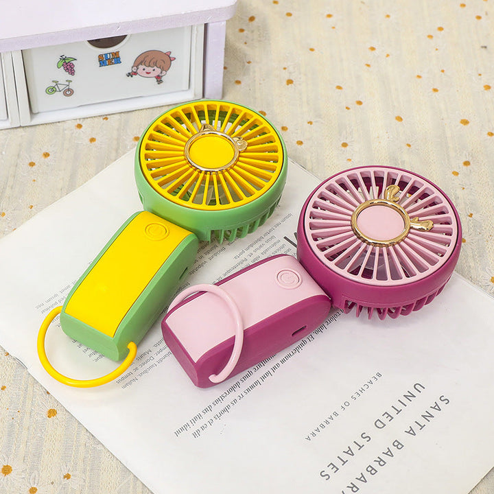 Ladies Portable Hand Fan in Cheerful Animal Design Kalsten