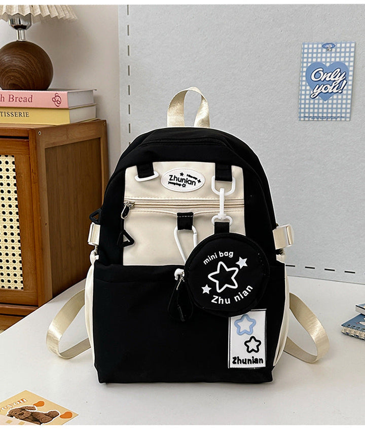 Multi-Pocket Playful School Backpack