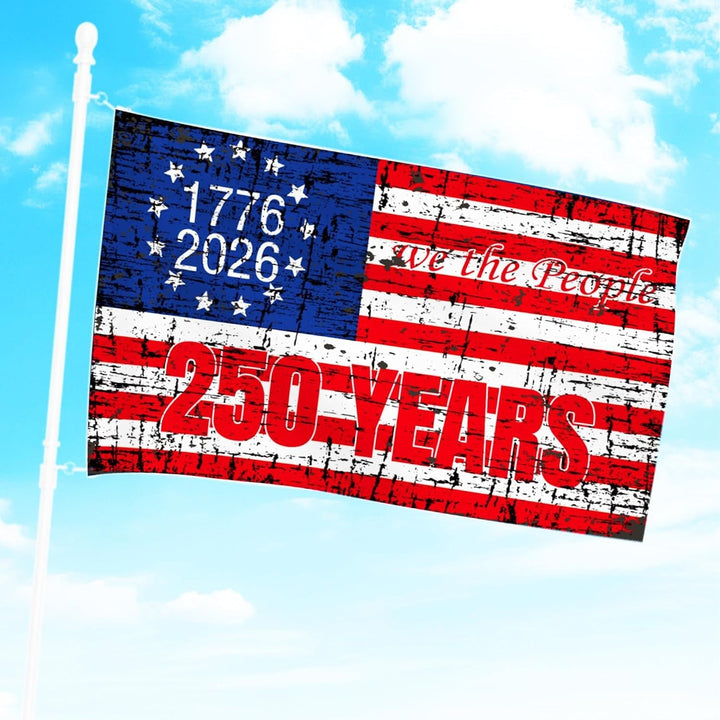 Unisex nan patriotic commemorative heavyweight outdoor flag banner with reinforced grommets and printed eagle emblem Kalsten