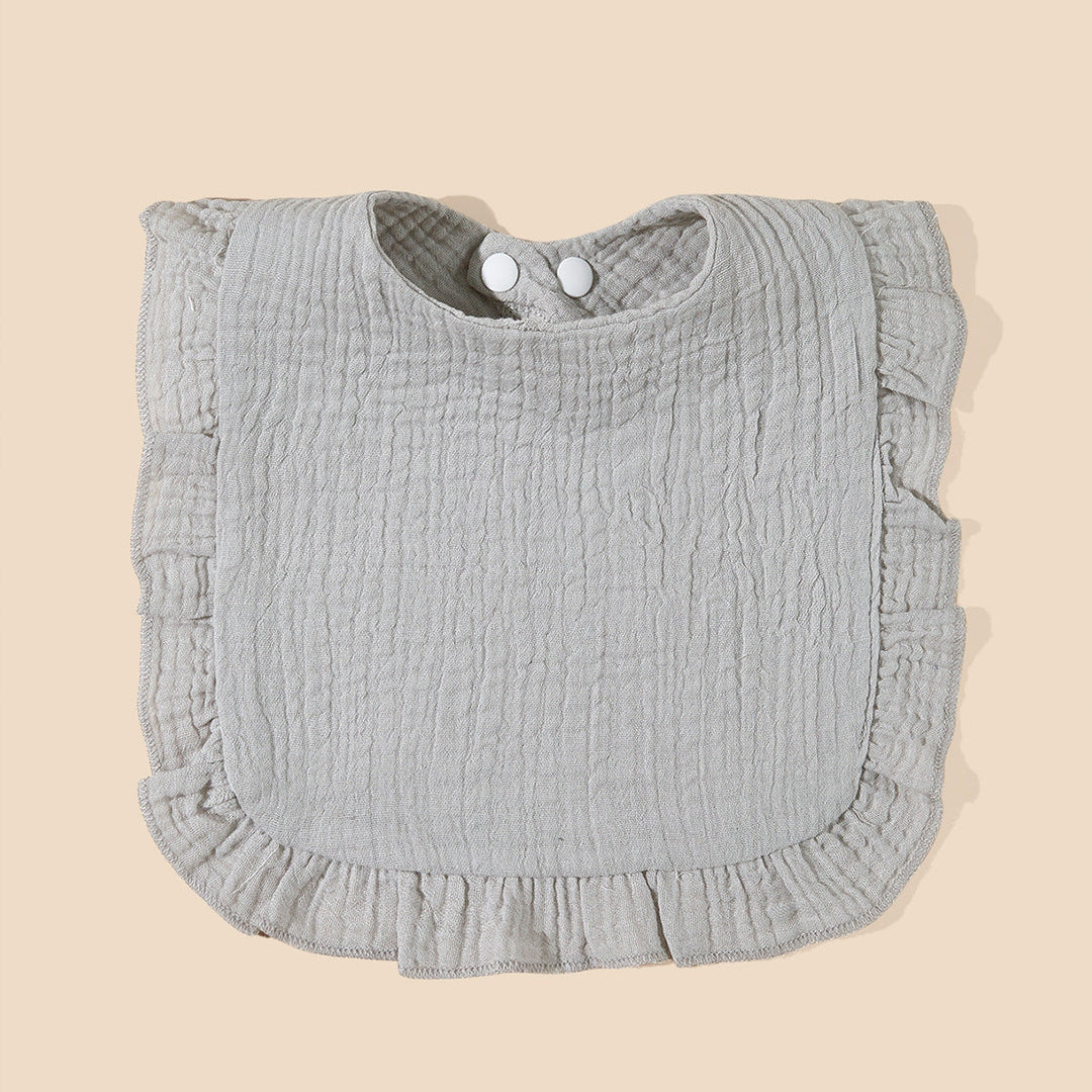 Soft Ruffled Muslin Baby Bib kalsten