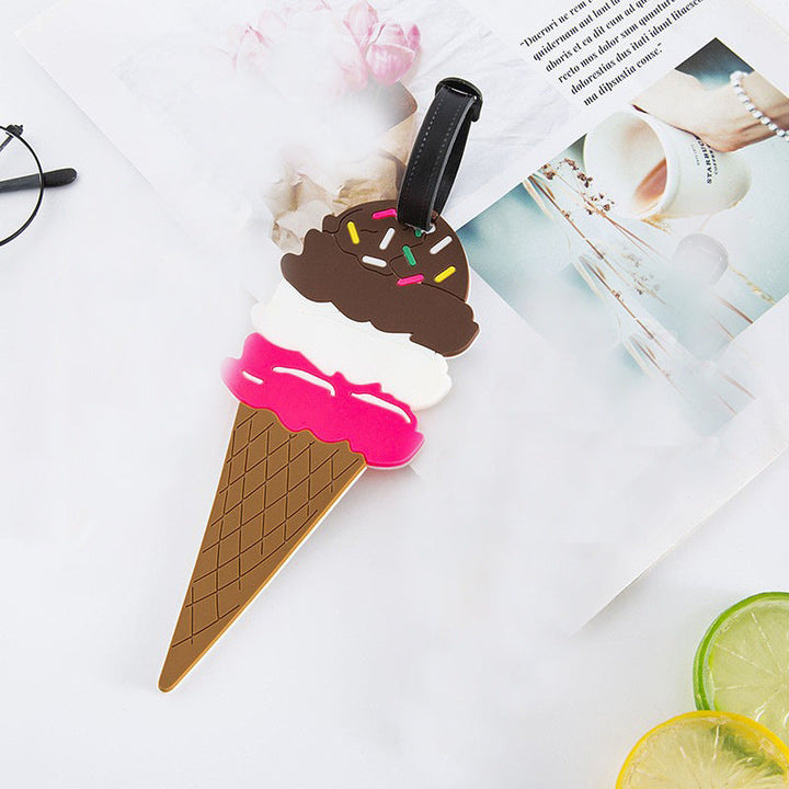 Unisex Luggage Tag in Chocolate Design Kalsten
