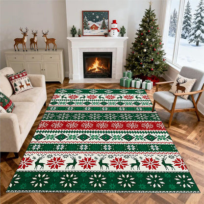 Christmas-Themed Decorative Area Rug Acalora