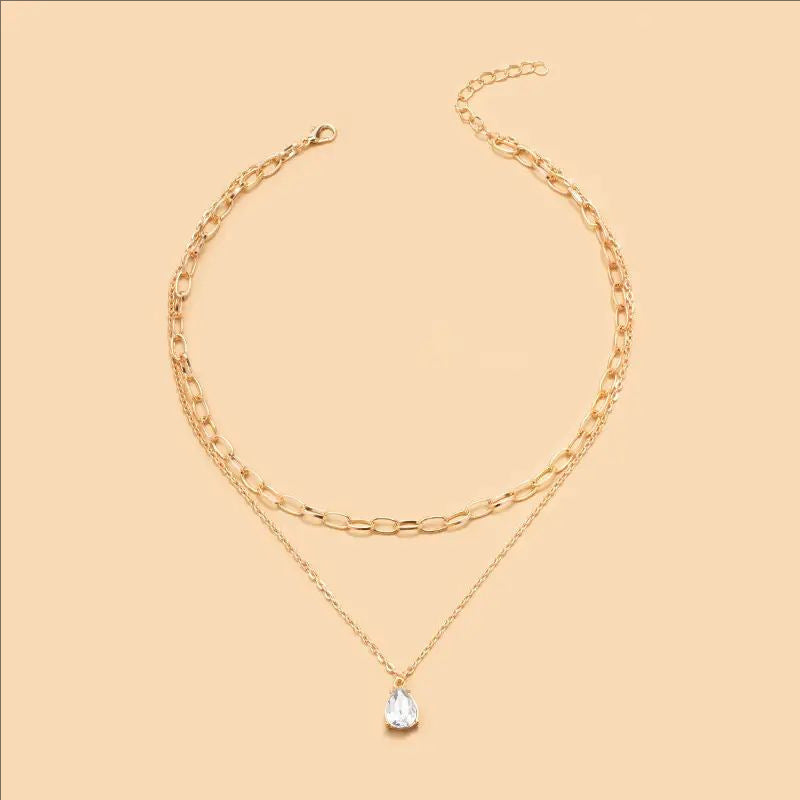 Layered Link Chain Necklace Kalsten