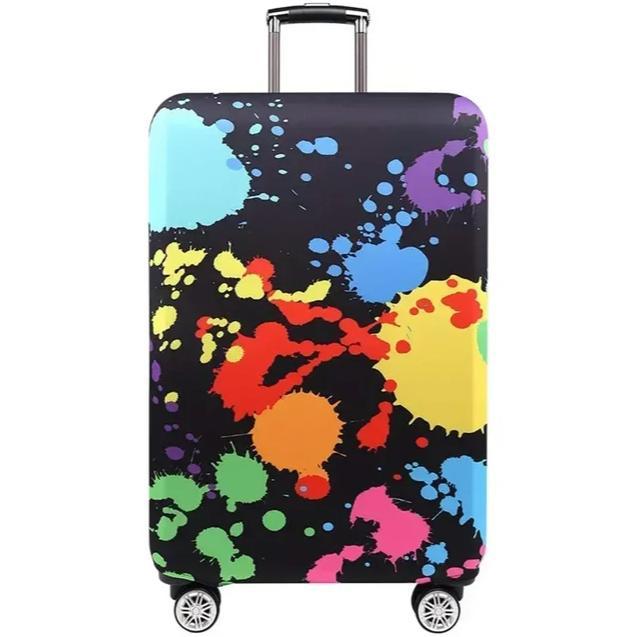Unisex stretchable suitcase cover with cute alpaca design, elastic protective cover for hard-shell and fabric suitcases Kalsten