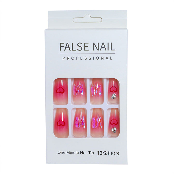 Decorative Press-On Nail Set with 3D Accents Kalsten