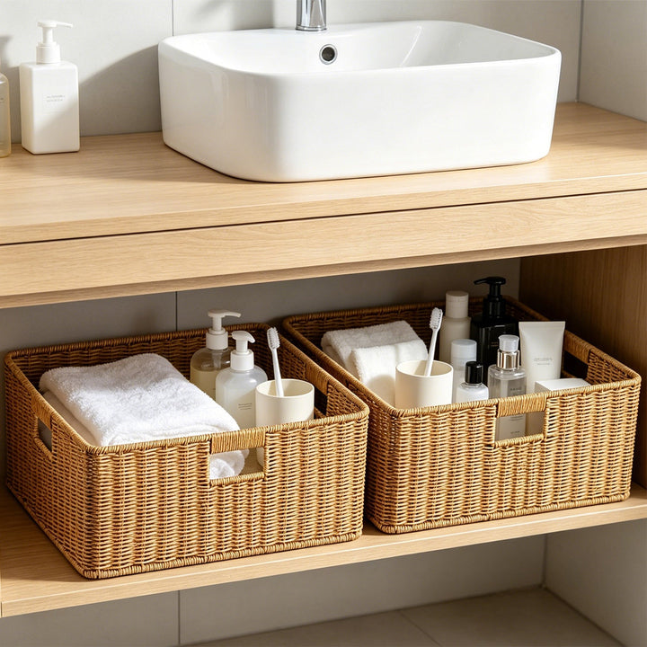 Storage Basket with Ergonomic Handles Kalsten
