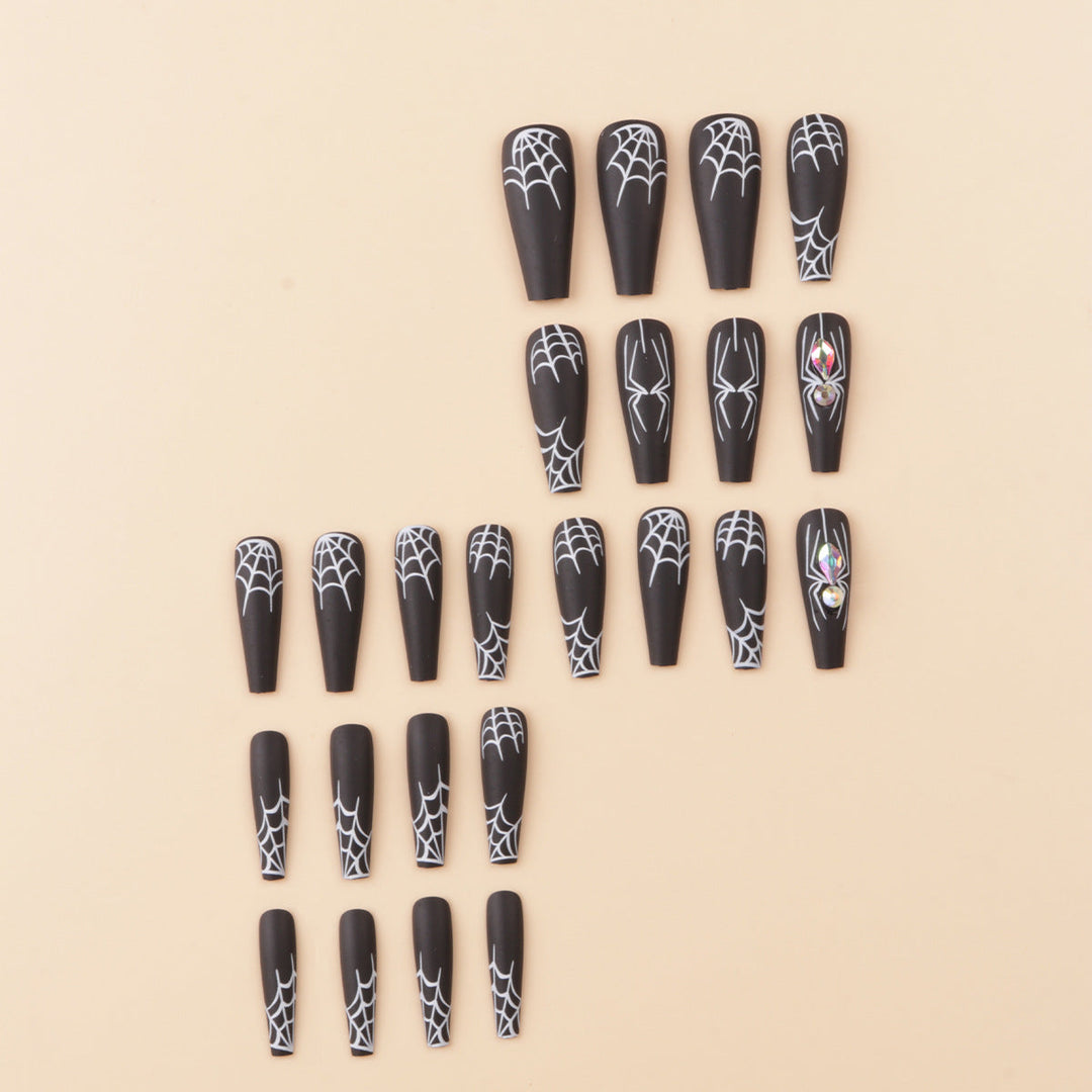 Artistic Spider-Themed Press-On Nails Kalsten