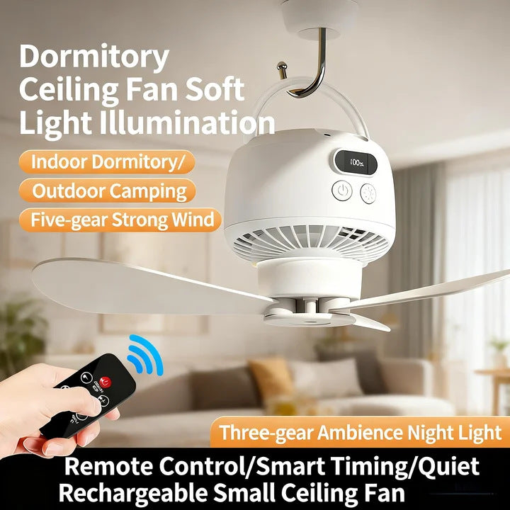 Unisex ceiling fan with integrated LED lighting Kalsten