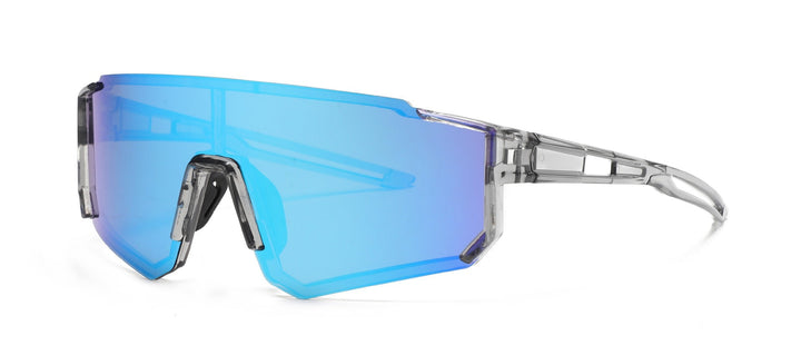 Unisex nan sporty visor sunglasses with polarized shatterproof polycarbonate lenses Kalsten