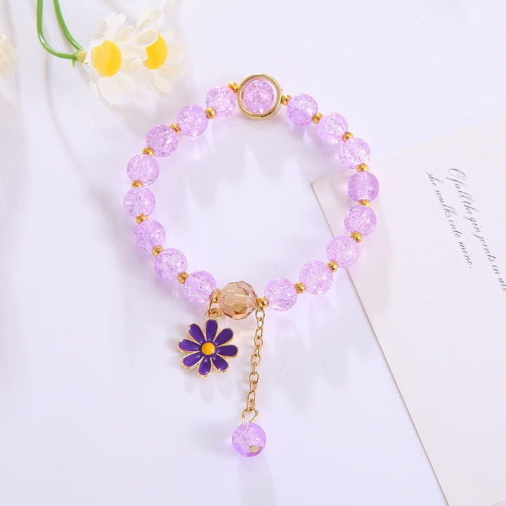 Elegant bracelet with flower pendant Kalsten